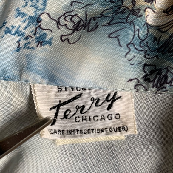 vintage 1970s Terry of Chicago : union label pussybow secretary blouse - Picture 9 of 13